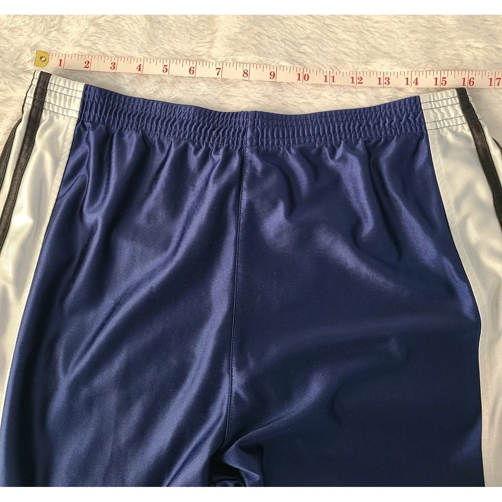 Adidas Mens Vintage Snap Button Adibreak Track Pants Blue White Large AUZ001